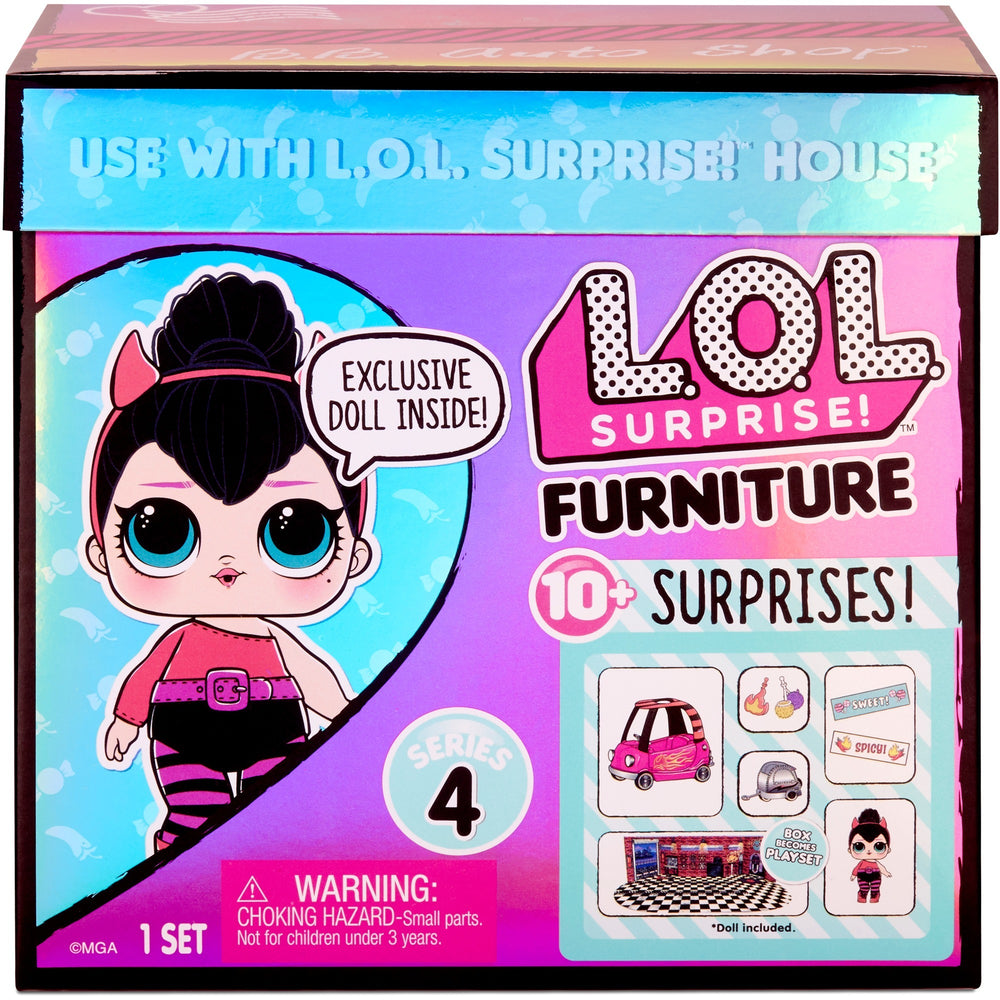 MGA Entertainment Surprise! Møbler med dukke BB Auto Sho