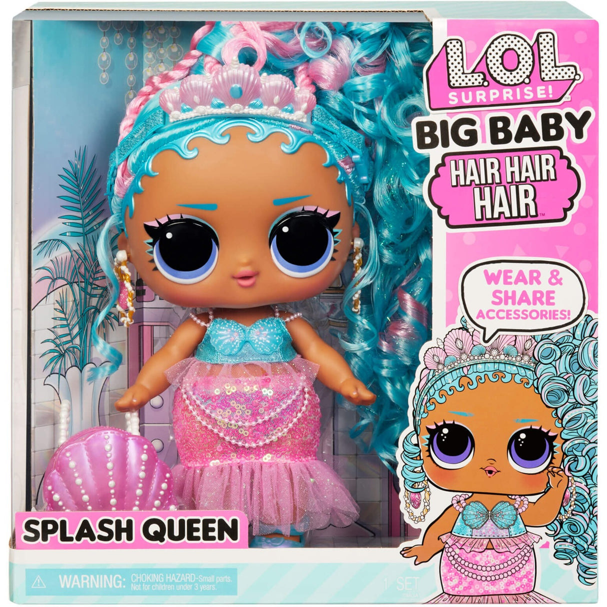 MGA Entertainment Surprise! Baby hår hår hår dukke -