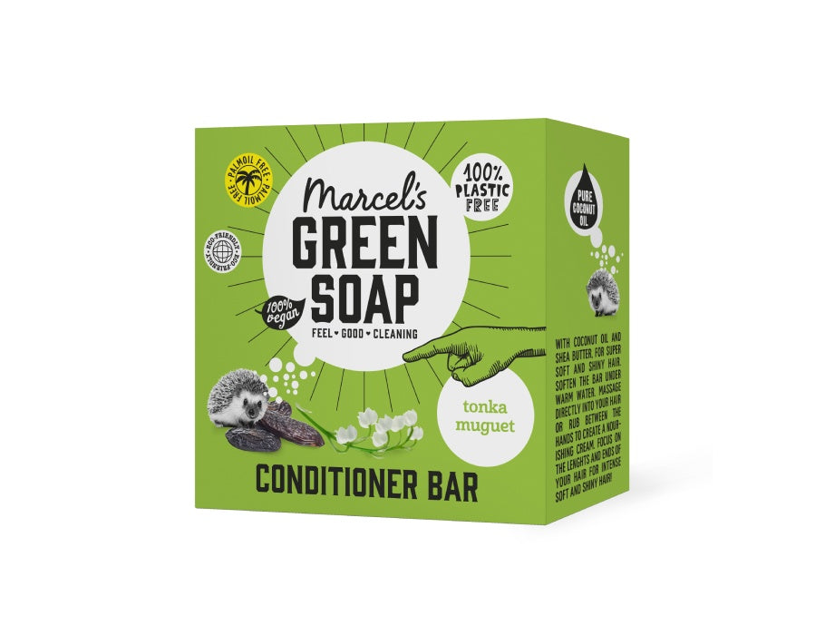 Marcel's Green Soap Conditioner Bar - Tonka Muguet - 60 Gr