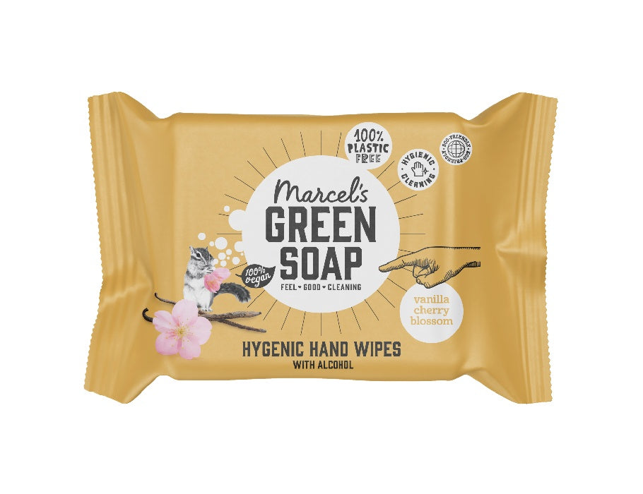 Marcel's Green Soap Hand Cleaning Cloths Vanilla Cherry Blossom