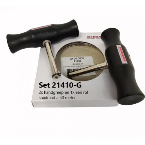 Midlock ruiten snijset met draad