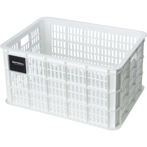 Basil PVC Krat Groot 40L White 21162 LYS HVID