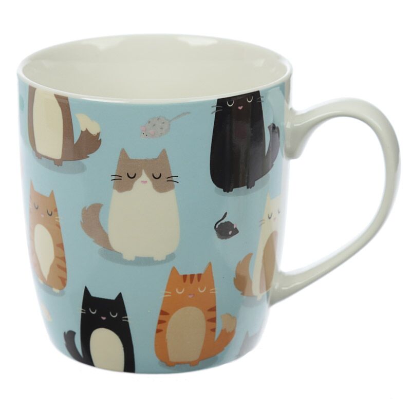 Feline kattekrus i porcelæn