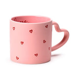Amore hjerteformet porcelænskrus med hank