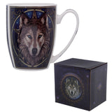 Lisa parker wolf head porcelæn krus