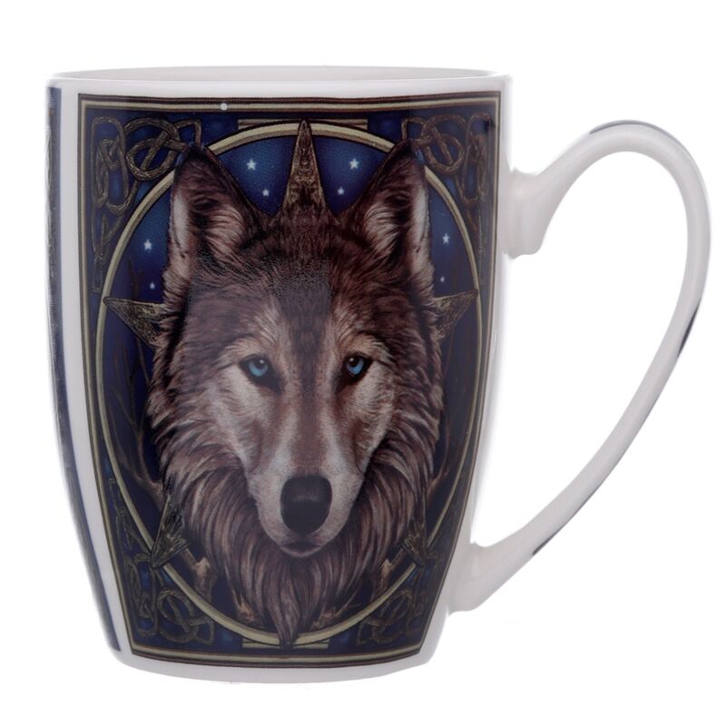 Lisa parker wolf head porcelæn krus
