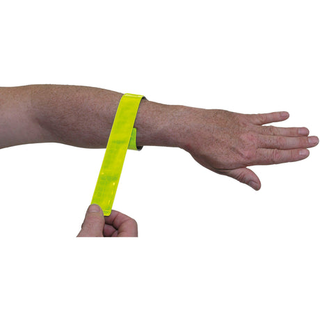 M-wave reflektor snapwrap arme og ben gul (2 stk)