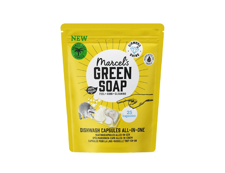 Marcel's Green Soap Opvasket vindue - alt -in -a - 25 stykker