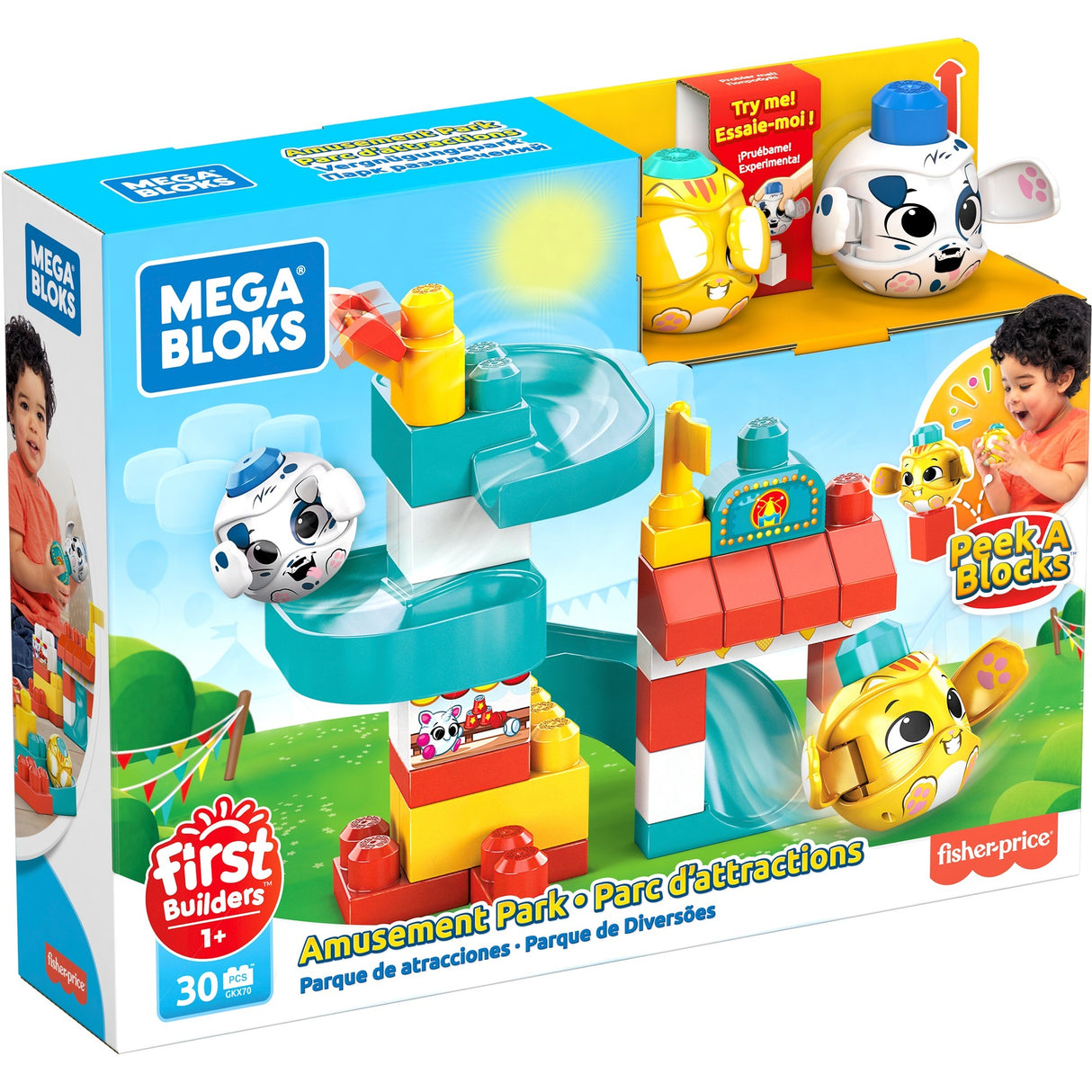 Mattel Peek A Blocks Amusement Park