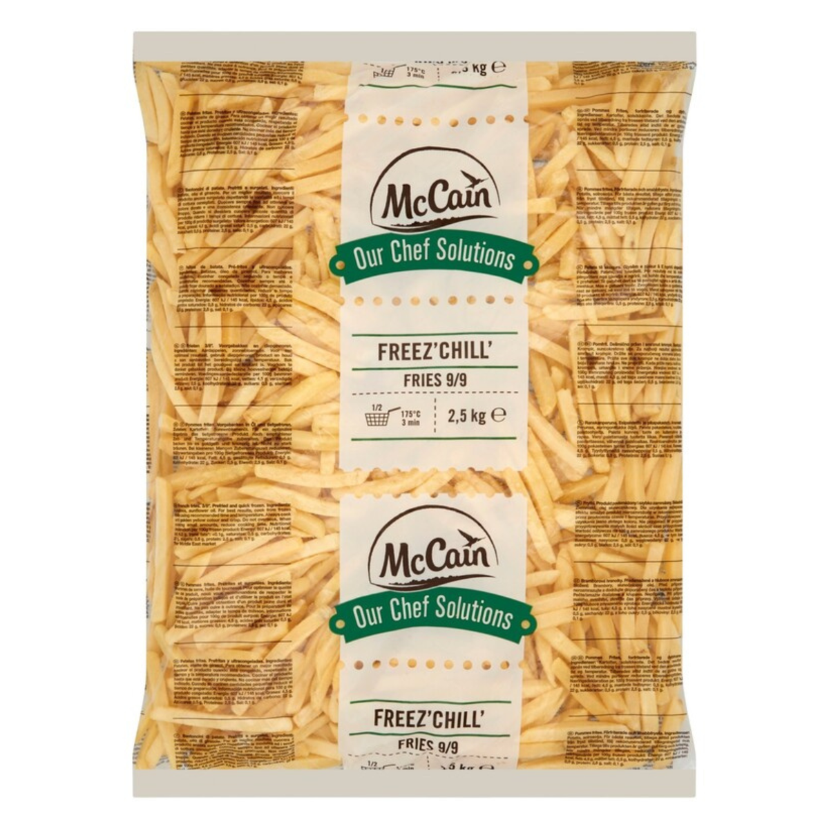 Mccain freez' chill' fries 9 mm (5x2,5 kg)
