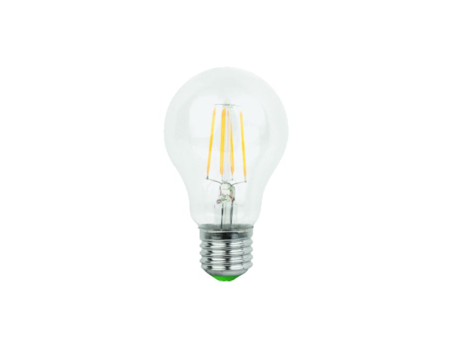 Megaman LED lampe - E27 - 470 lm - kugle - klar
