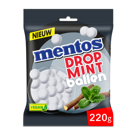 Mentos lakrids myntekugler pose (12x 220gr)