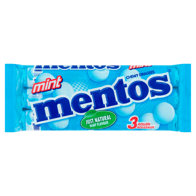 Mentos mynte 3-pak (25 stk.)