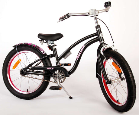 Volare Miracle Cruiser Children's Bicycle - Girls - 18 Inch - Matt Black - Prime Collection