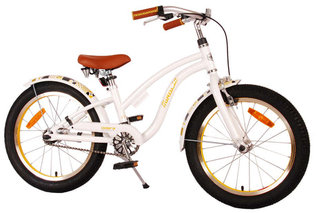Volare Miracle Cruiser Children's Bicycle - Girls - 18 Inch - White - Prime Collection