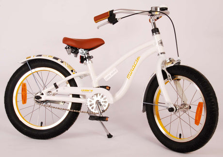 Volare Miracle Cruiser Children's Bicycle - Girls - 16 Inch - White - Prime Collection