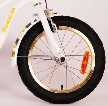 Volare Miracle Cruiser Children's Bicycle - Girls - 16 Inch - White - Prime Collection