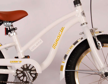 Volare Miracle Cruiser Children's Bicycle - Girls - 16 Inch - White - Prime Collection