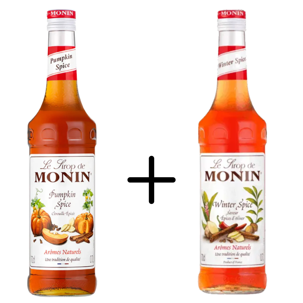 Monin græskarkrydderi + vinterkrydderikombination (sæt med 2)