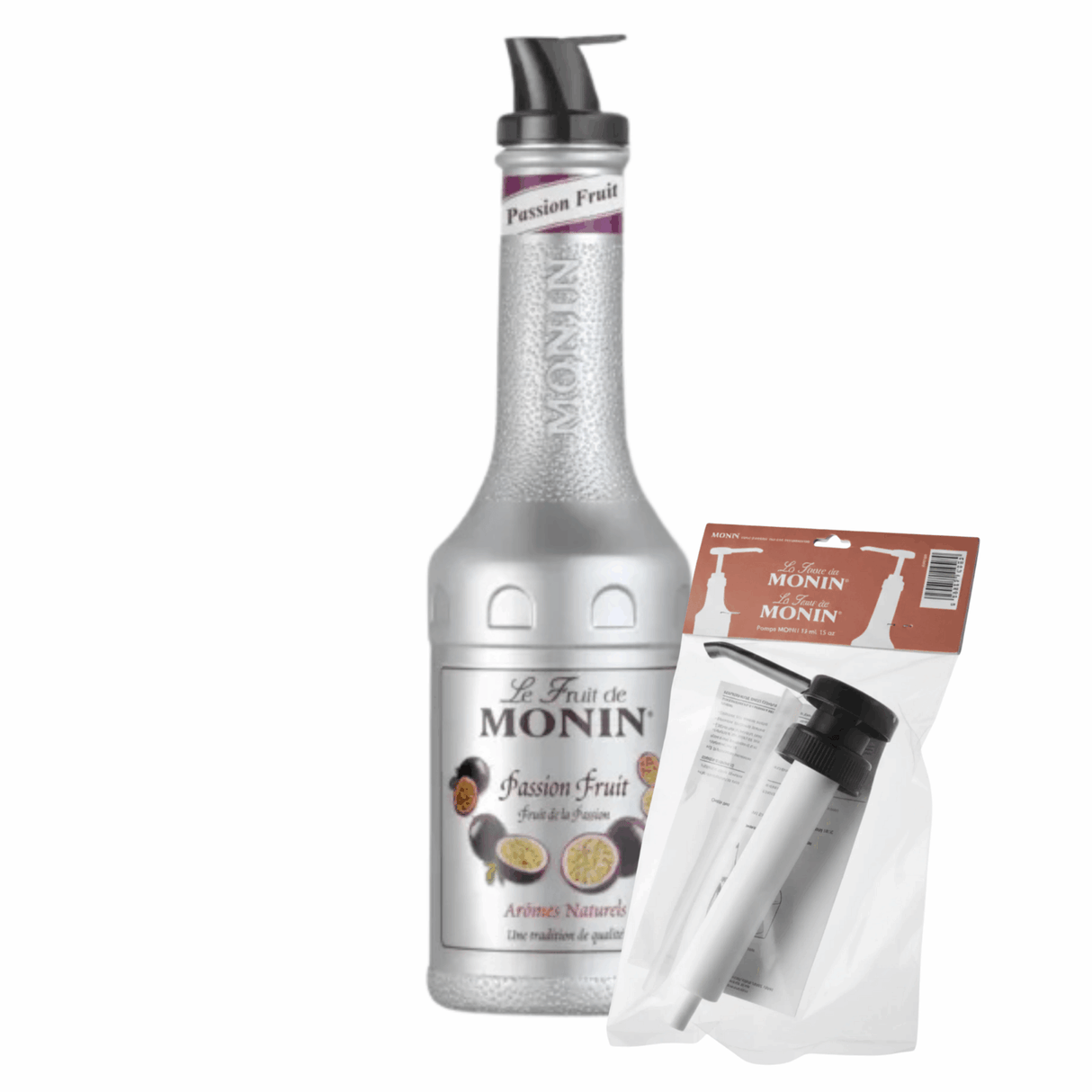 Monin puré passionsfrugt + pumpe (kombi)