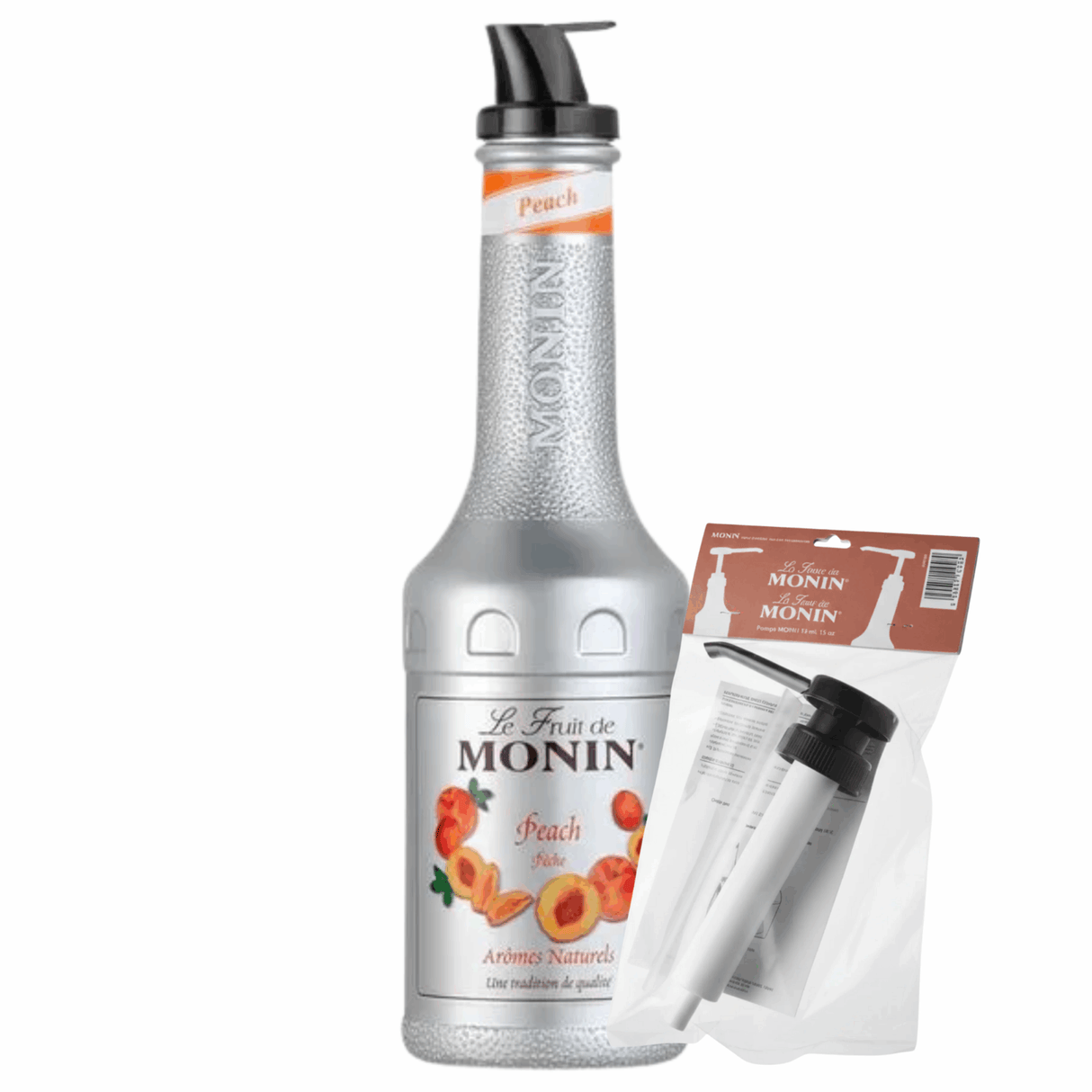 Monin puré passion fersken + pumpe (kombi)