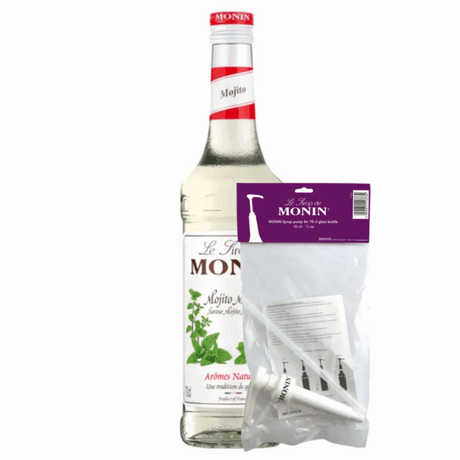 Monin syrup mojito mint (70 cl) + syrup pump (10ml)