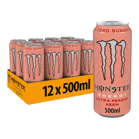 Monster energy ultra peachy keen blik (12x 500ml)