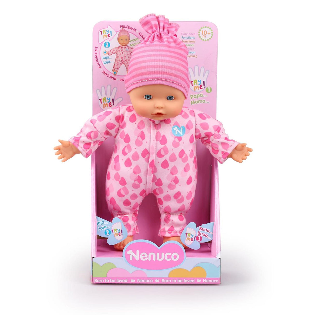Nenuco blød babydukke 25cm med 3 funktioner