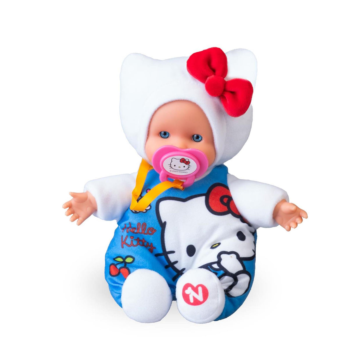 Nenuco blød babydukke 15cm hello kitty med sut