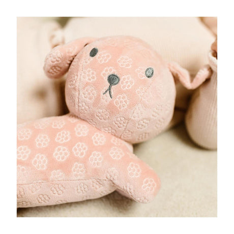 Lille hollandsk snuffie kæletøj 25cm pink blomst
