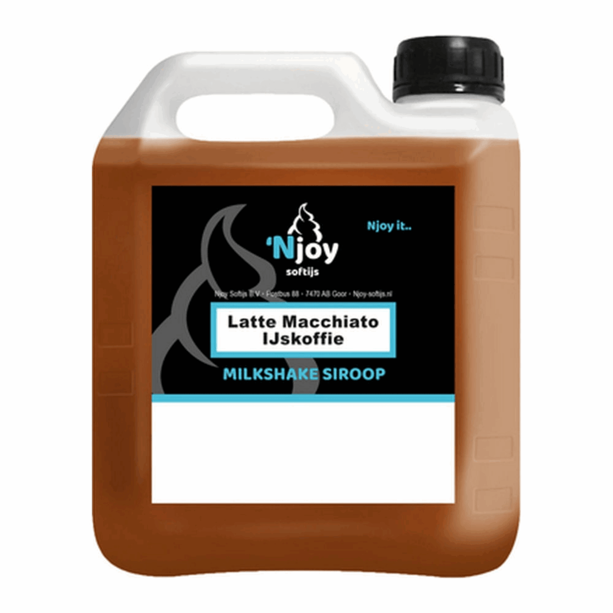 Njoy shakesiroop latte macchiato ijskoffie (2 liter)