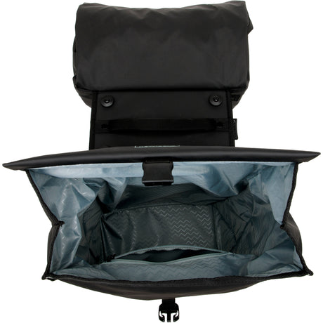 Burgers - new looxs new looxs ® leeds double mik 2.0 - dubbele fietstas – past op mik bagagedragers – gerecycled materiaal - geschikt voor elektrische fietsen – 38 liter - zwart