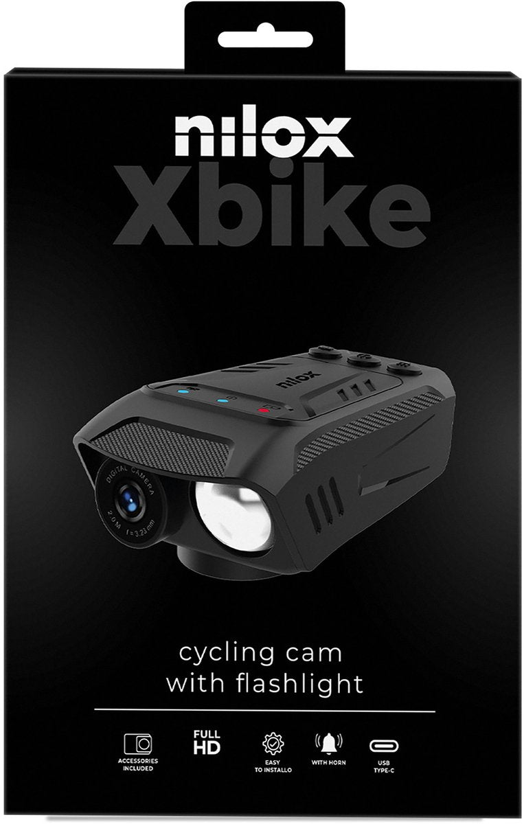 Nilox 3i1 cykelkamera - belysning - horn