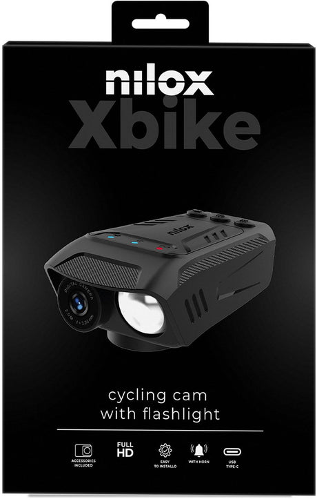 Nilox 3i1 cykelkamera - belysning - horn