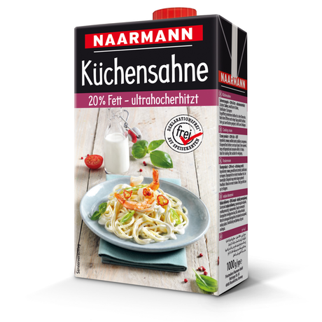 Naarmann kokoscreme 20% pakke med skruelåg (1 liter)