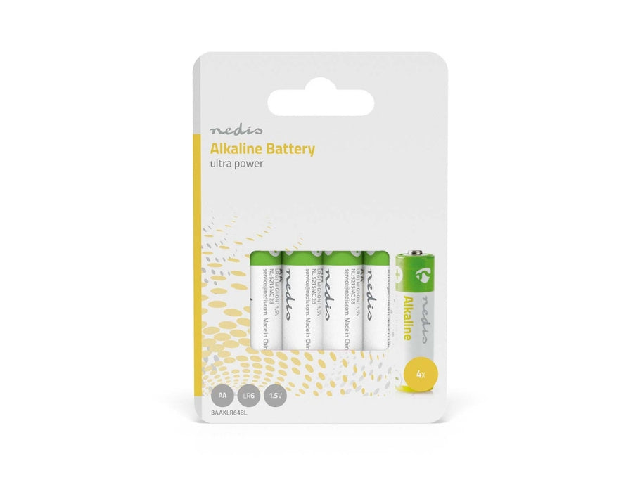 Nedis AA batteri - alkalisk - 4 stk