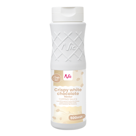 Nic topping sprød hvid chokolade (500 ml)