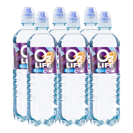O2life blå passionsfrugt (6x 750 ml)