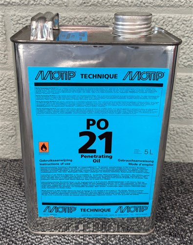 Motip penetrerende olie kan rumme 5 liter