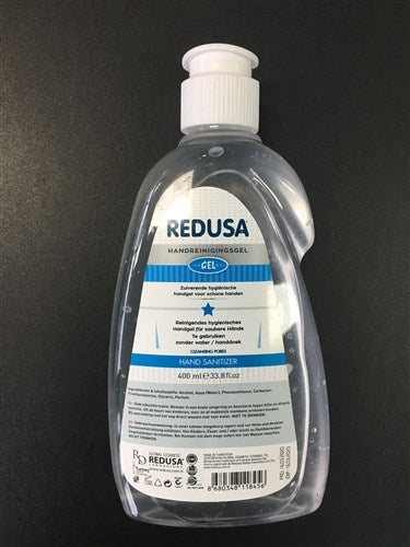 Redusa håndrensningsgel 400 ml desinficering 70% alkohol