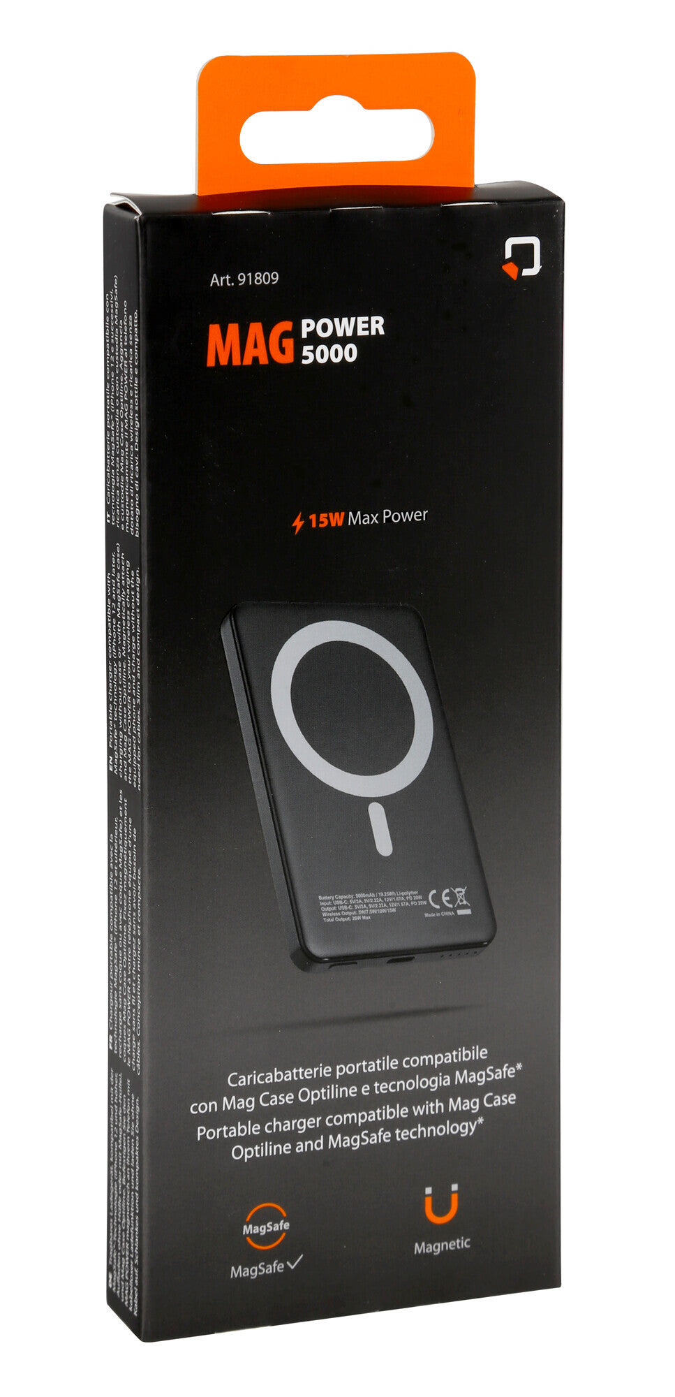 Optiline magsafe powerbank, bærbar oplader
