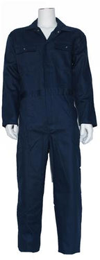 Bestex overalls bomuld, navy trykknapper 48