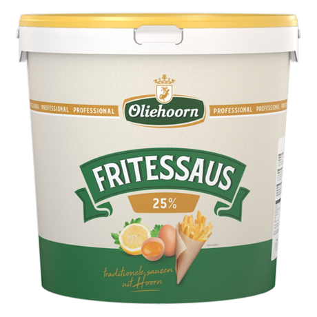 Oliehoorn fritessaus 25% (10 liter)