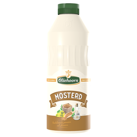Oliehoorn mosterd (900ml)