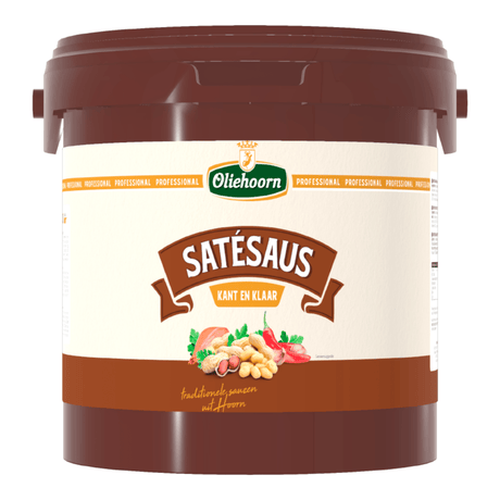 Oliehoorn satésaus kant klaar (2,5kg)