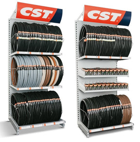 CST Bandenschap Option 3 med plads til cirka 125 udendørs og 240 indre rør.