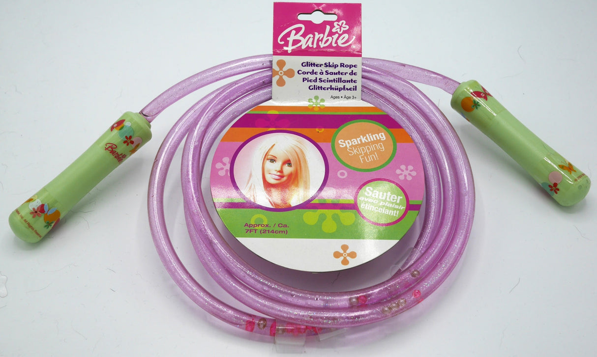 Van der Doelen Barbie hoppereb 214 cm lang med glitterreb af plast