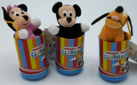 Van der Doelen Mickey, Minnie Mouse og Fedtmule i en flot Disney dåse, 7 cm høj
