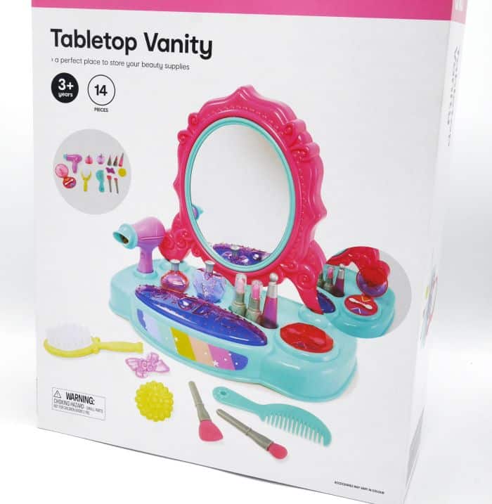 Playgo - bordplade toiletbord til børn med tilbehør