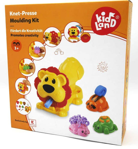 Van der doelen kidland - set med klei vormen en en pers